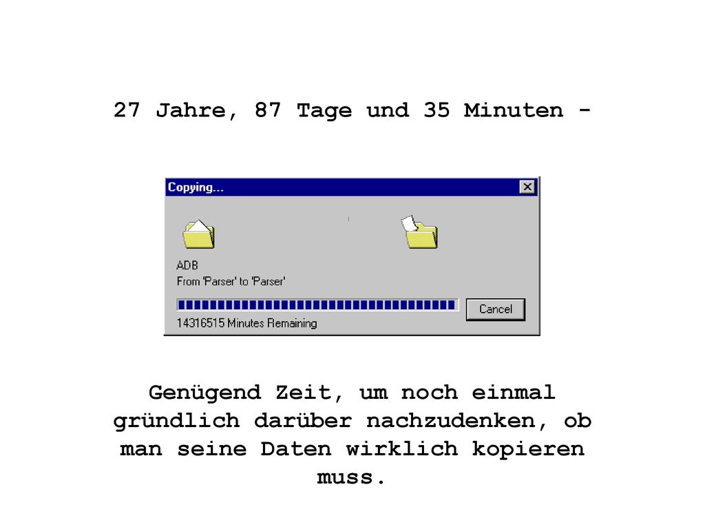 27 Jahre, 87 Tage und 35 Minuten -