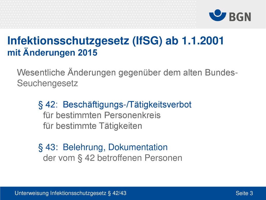 Infektionsschutzgesetz (IfSG) - Tätigkeitsverbot Und Belehrungspflicht ...