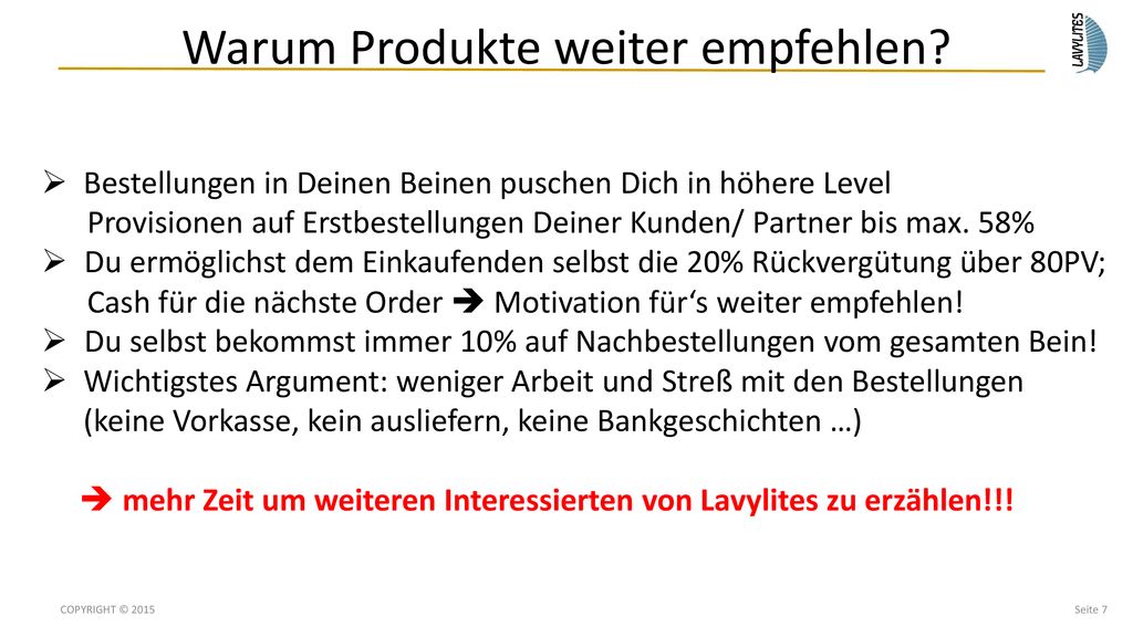 Warum Produkte weiter empfehlen