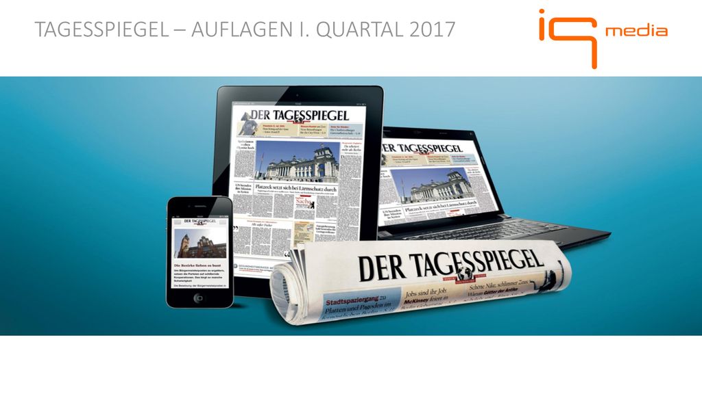Tagesspiegel – Auflagen I. Quartal 2017
