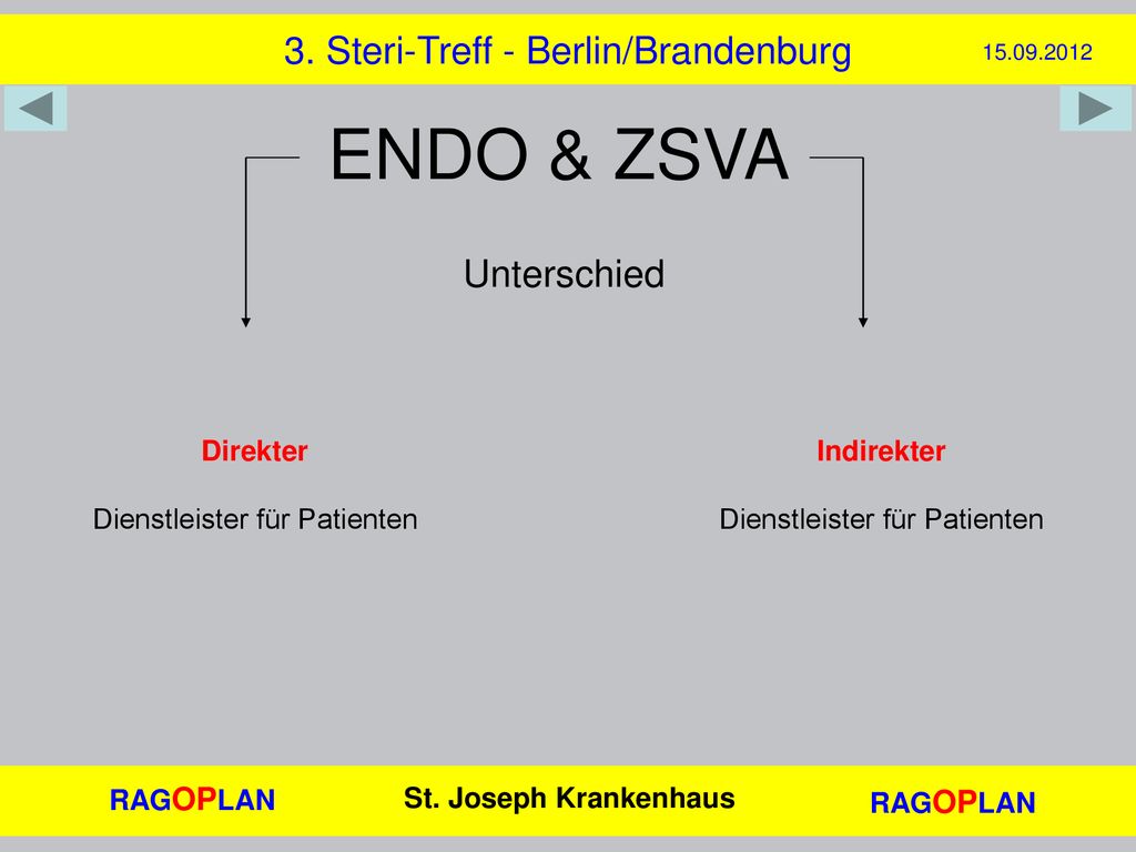 ENDO & ZSVA 3. Steri-Treff - Berlin/Brandenburg Unterschied