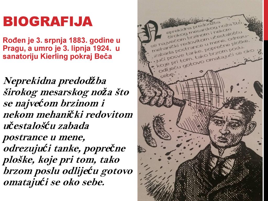 biografija Rođen je 3. srpnja godine u Pragu, a umro je 3. lipnja u sanatoriju Kierling pokraj Beča.