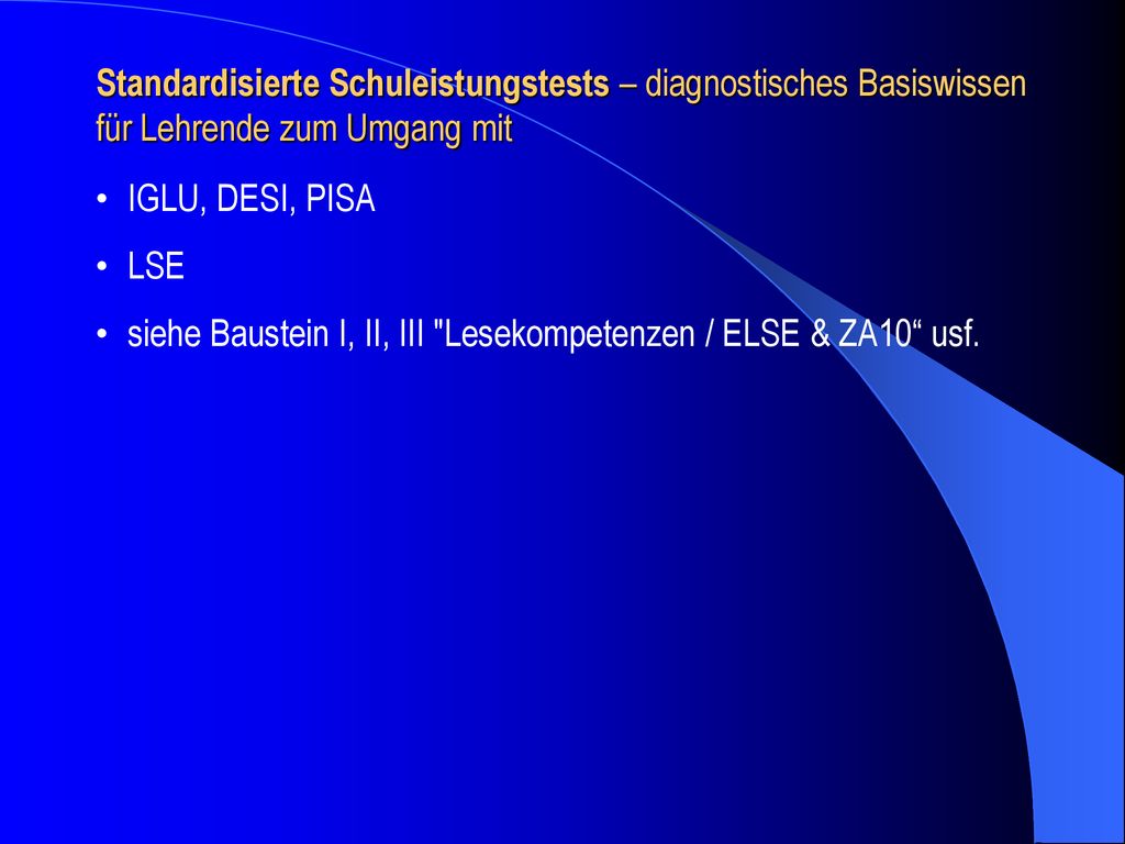 Standardisierte Schuleistungstests – diagnostisches Basiswissen für Lehrende zum Umgang mit