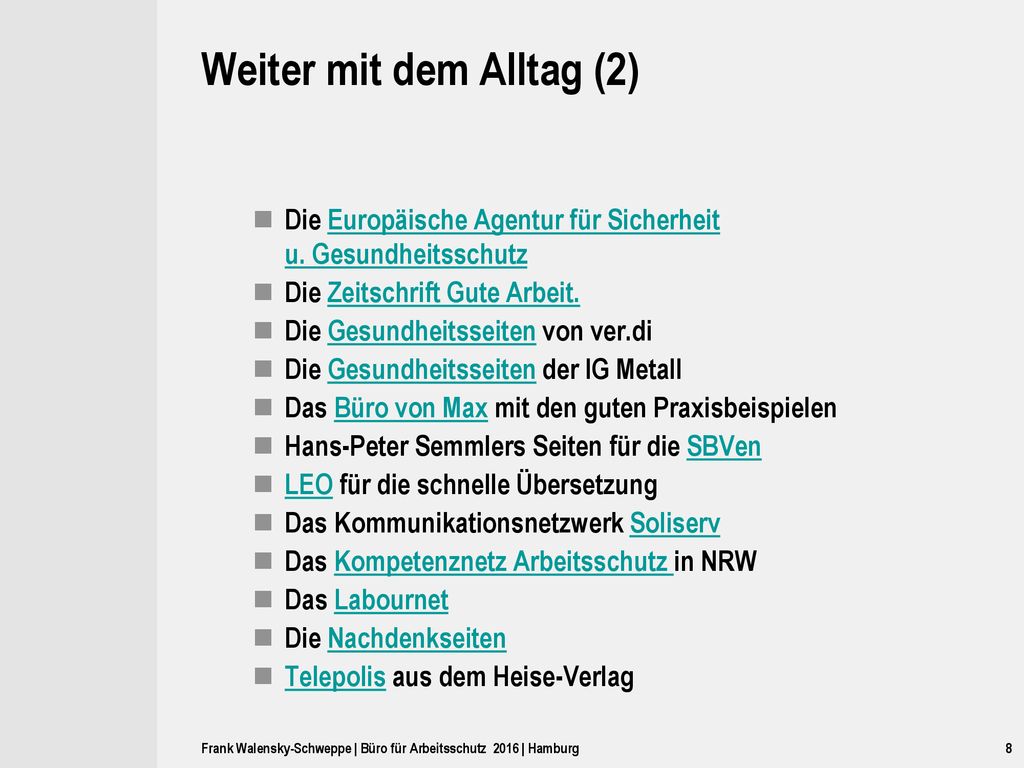 Weiter mit dem Alltag (2)