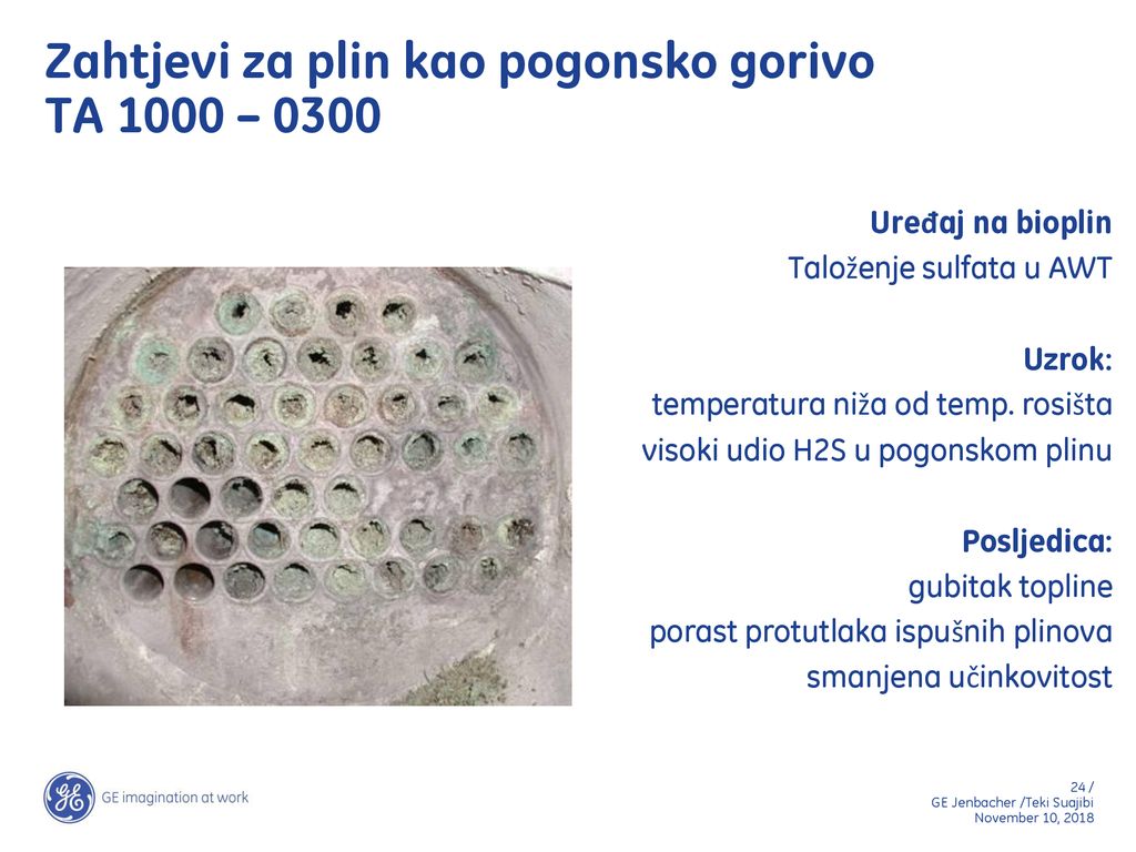 Zahtjevi za plin kao pogonsko gorivo TA 1000 – 0300
