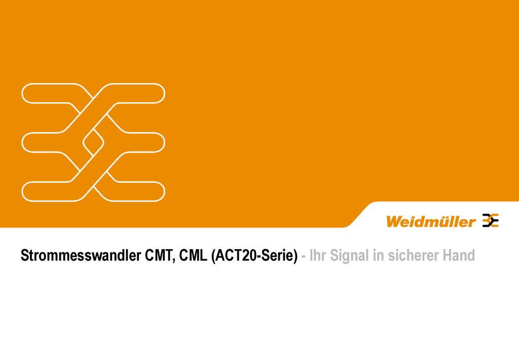 Strommesswandler CMT, CML (ACT20-Serie) - Ihr Signal in sicherer Hand