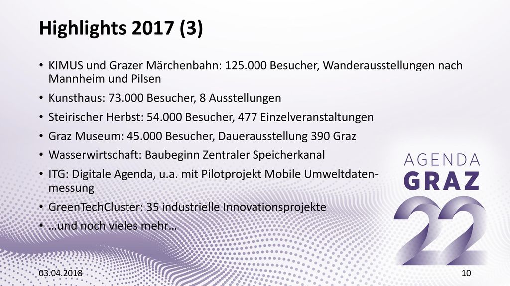 Highlights 2017 (3) KIMUS und Grazer Märchenbahn: Besucher, Wanderausstellungen nach Mannheim und Pilsen.