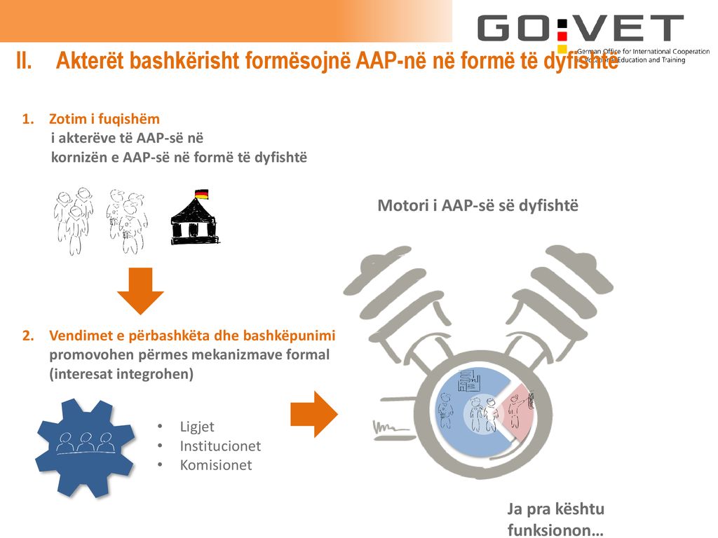 Akterët bashkërisht formësojnë AAP-në në formë të dyfishtë