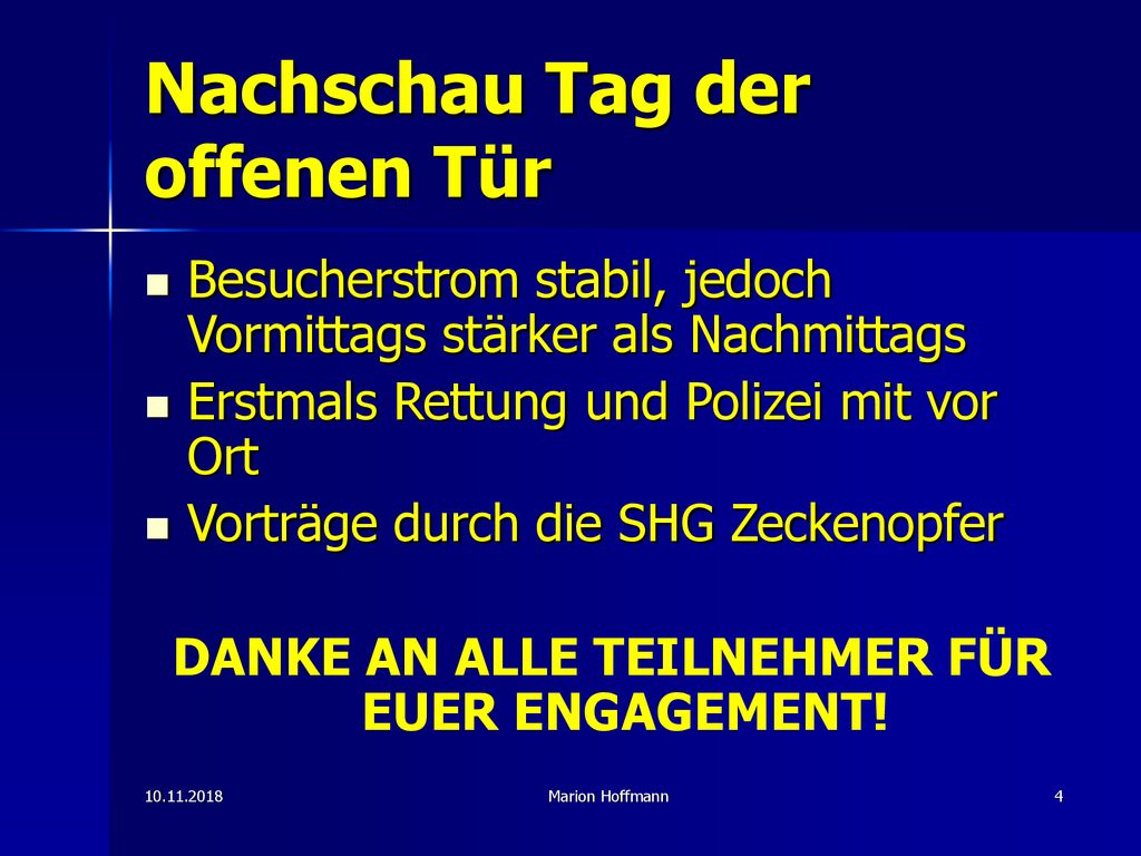 Nachschau Tag der offenen Tür