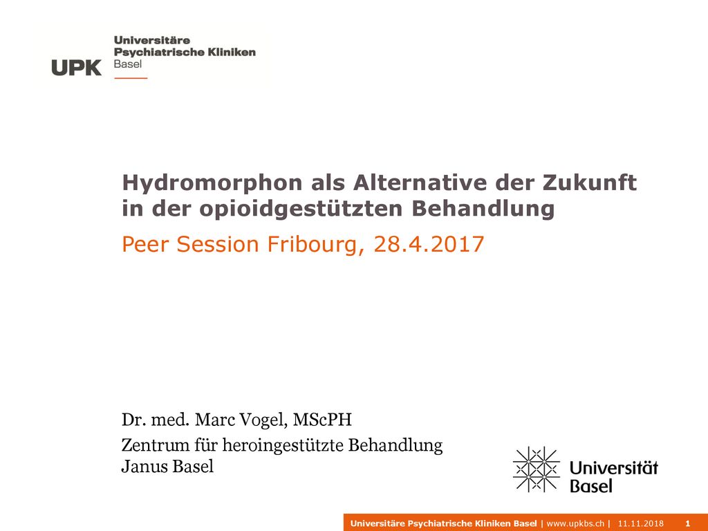Hydromorphon als Alternative der Zukunft in der opioidgestützten Behandlung