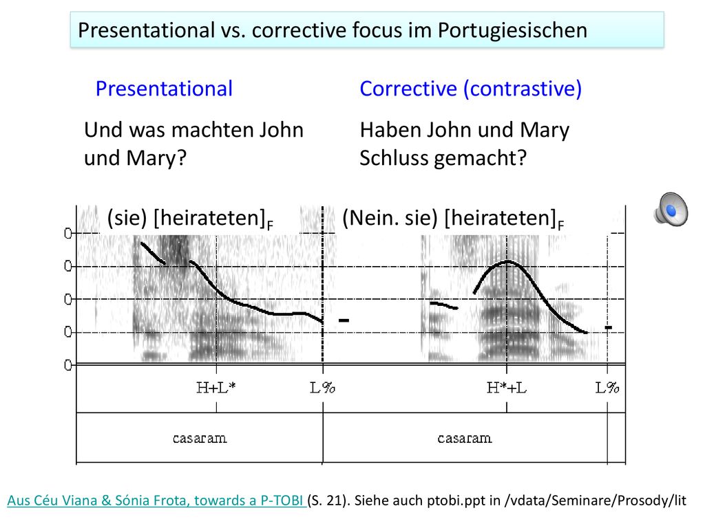 Presentational vs. corrective focus im Portugiesischen