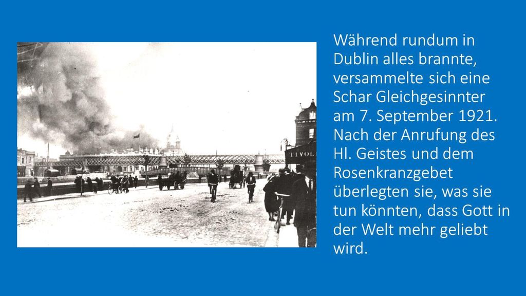 Während rundum in Dublin alles brannte, versammelte sich eine Schar Gleichgesinnter am 7.