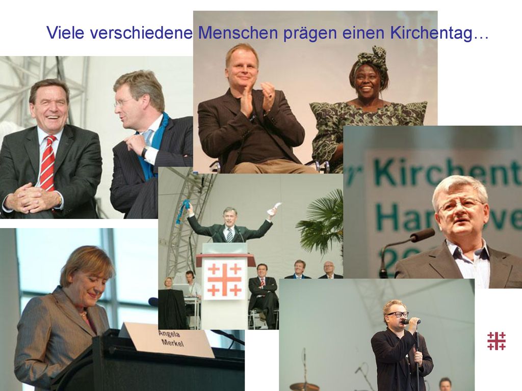 Viele verschiedene Menschen prägen einen Kirchentag…