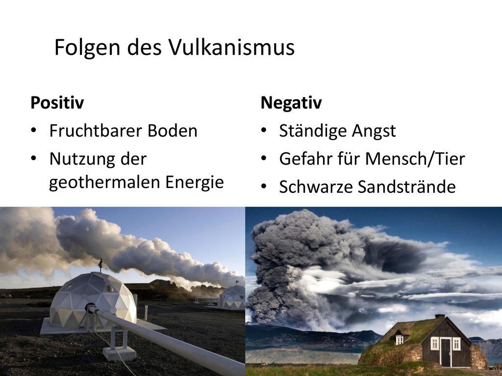 Folgen des Vulkanismus