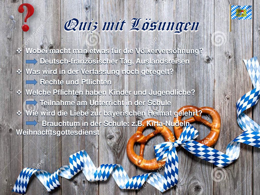 Quiz mit Lösungen Wobei macht man etwas für die Völkerversöhnung