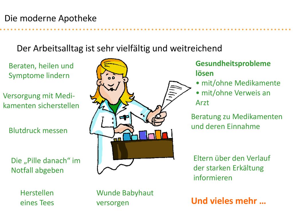 Der Arbeitsalltag ist sehr vielfältig und weitreichend