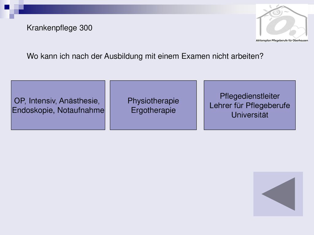 Wo kann ich nach der Ausbildung mit einem Examen nicht arbeiten