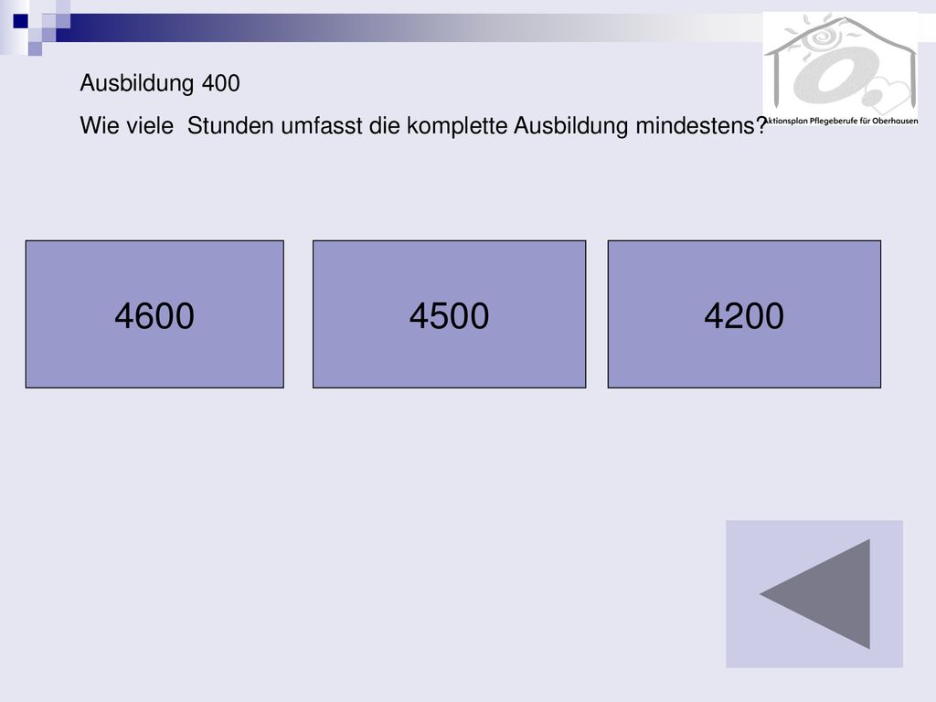 Ausbildung 400 Wie viele Stunden umfasst die komplette Ausbildung mindestens