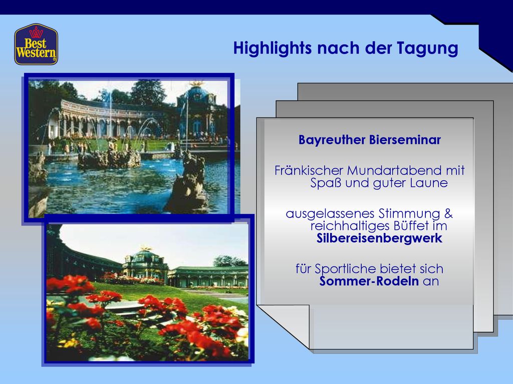 Highlights nach der Tagung