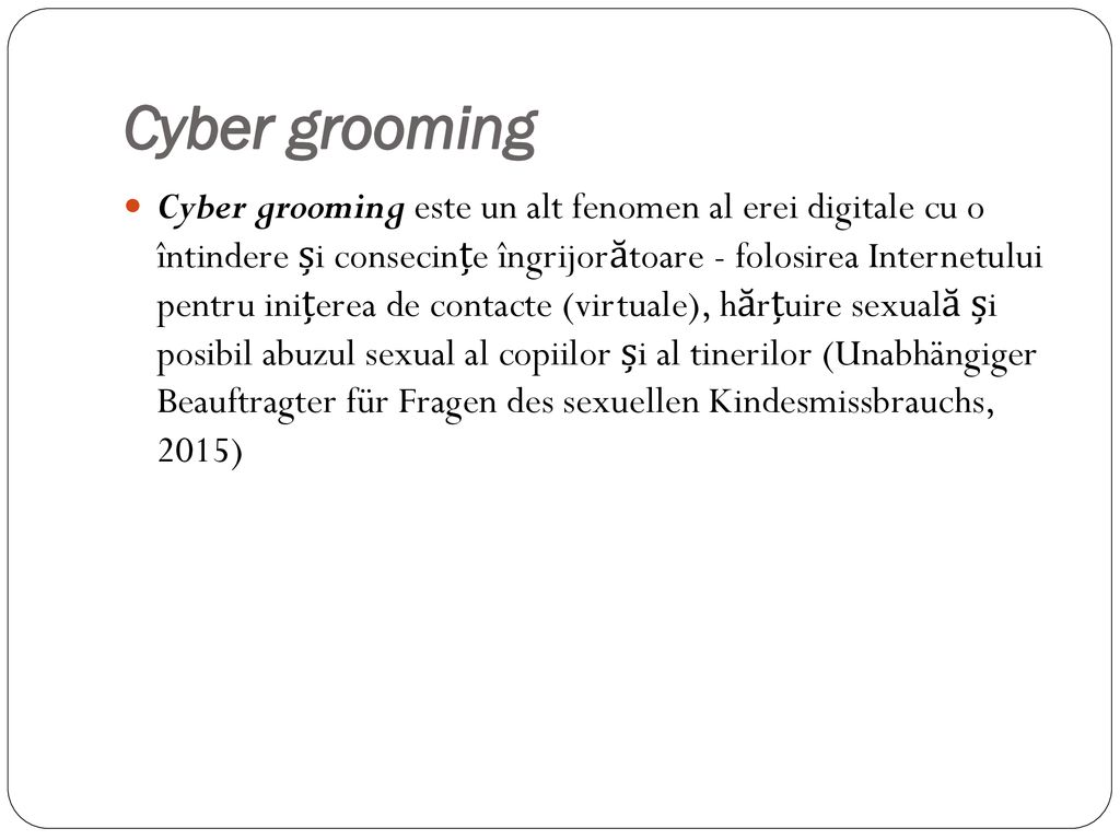Cyber grooming
