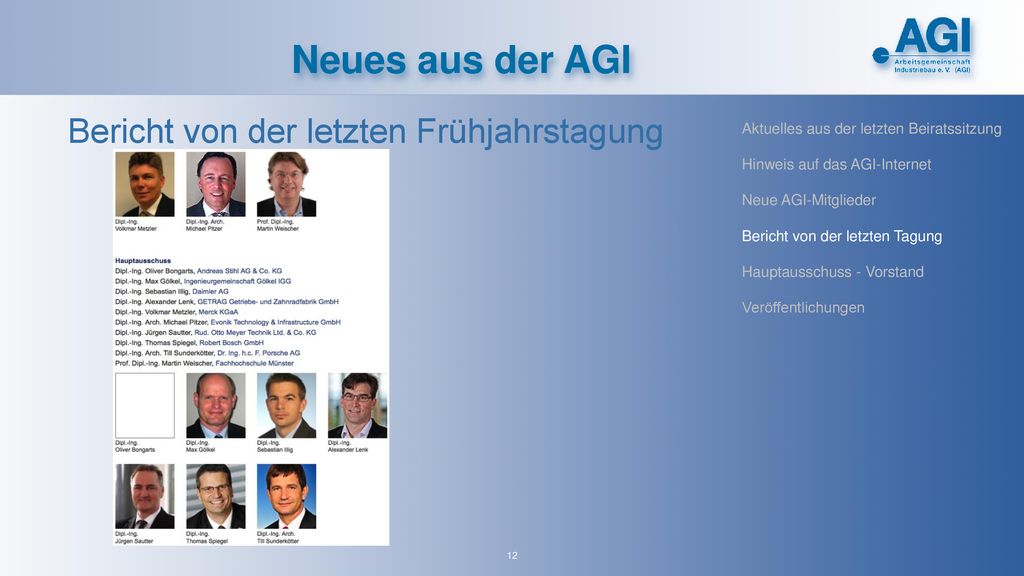 Bericht von der letzten Frühjahrstagung