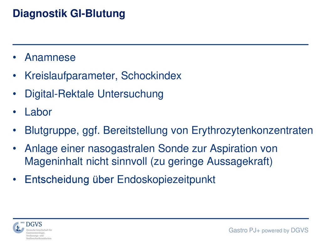 Gastrointestinale Blutung - ppt herunterladen