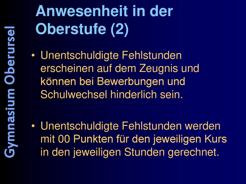 Gymnasiale Oberstufe. ppt herunterladen