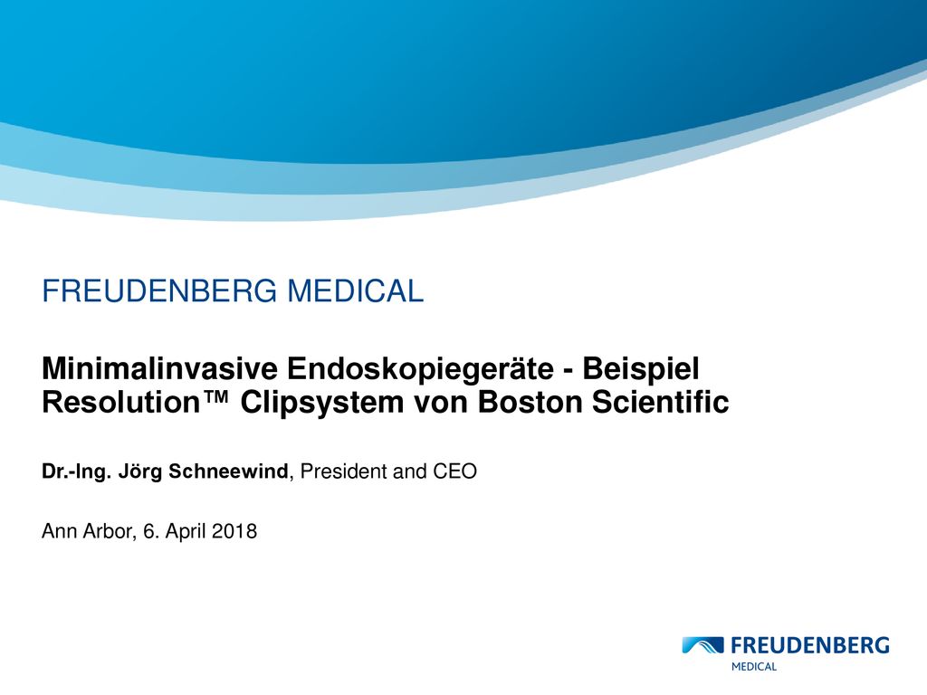FREUDENBERG MEDICAL Minimalinvasive Endoskopiegeräte - Beispiel Resolution™ Clipsystem von Boston Scientific.