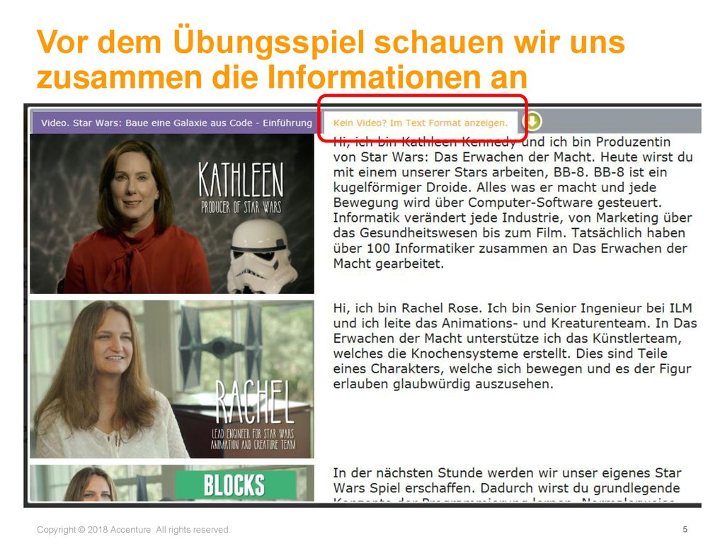 Vor dem Übungsspiel schauen wir uns zusammen die Informationen an