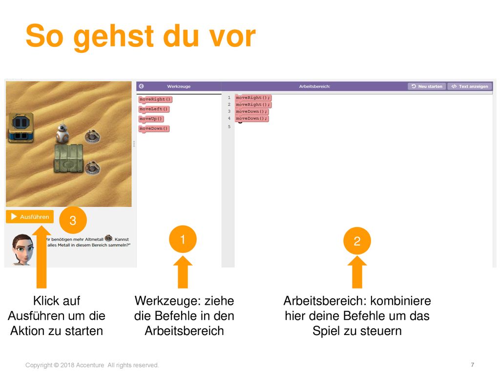 So gehst du vor Klick auf Ausführen um die Aktion zu starten