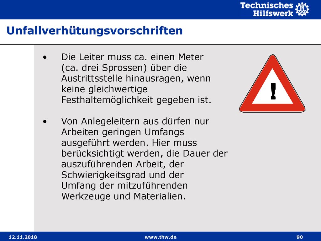 Unfallverhütungsvorschriften