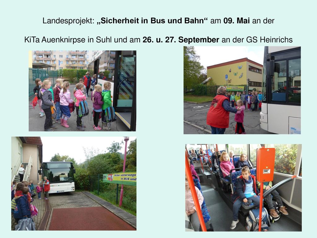 Landesprojekt: „Sicherheit in Bus und Bahn am 09. Mai an der