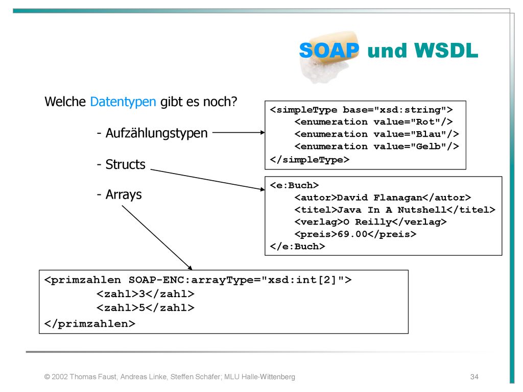 SOAP und WSDL Welche Datentypen gibt es noch - Aufzählungstypen