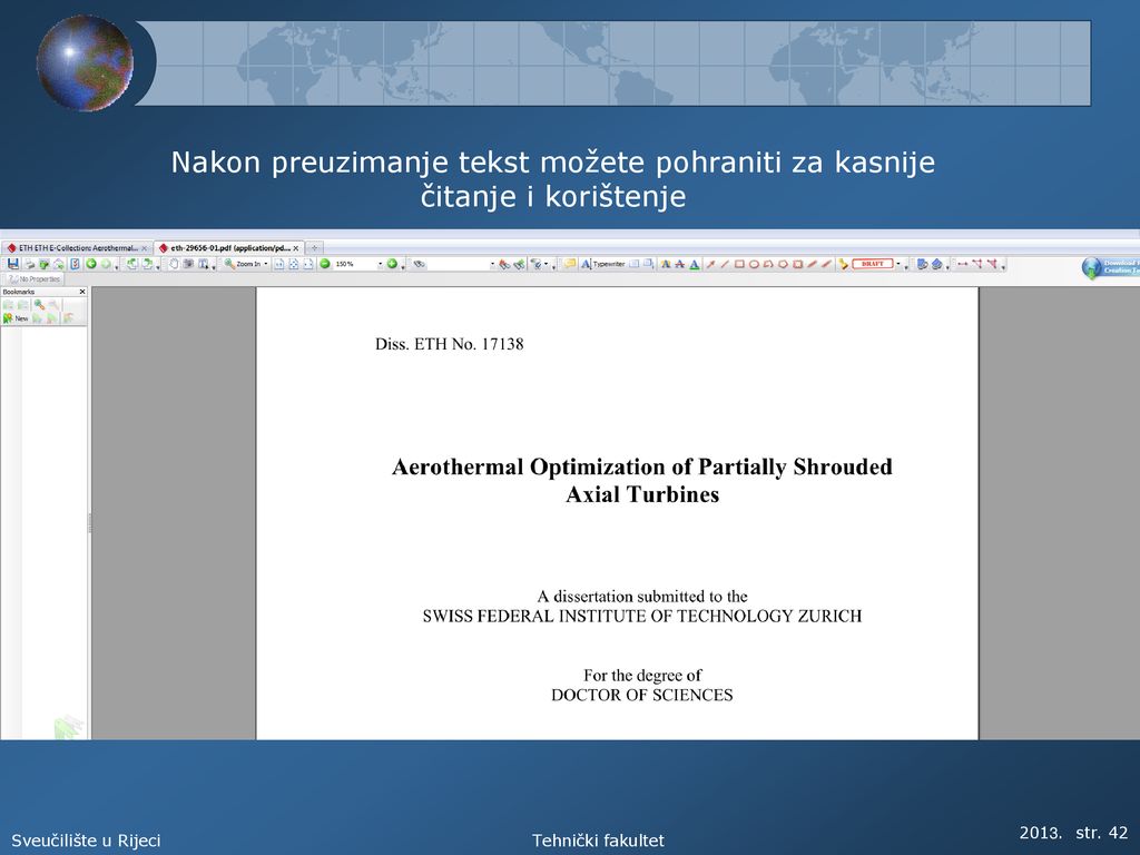 Nakon preuzimanje tekst možete pohraniti za kasnije čitanje i korištenje