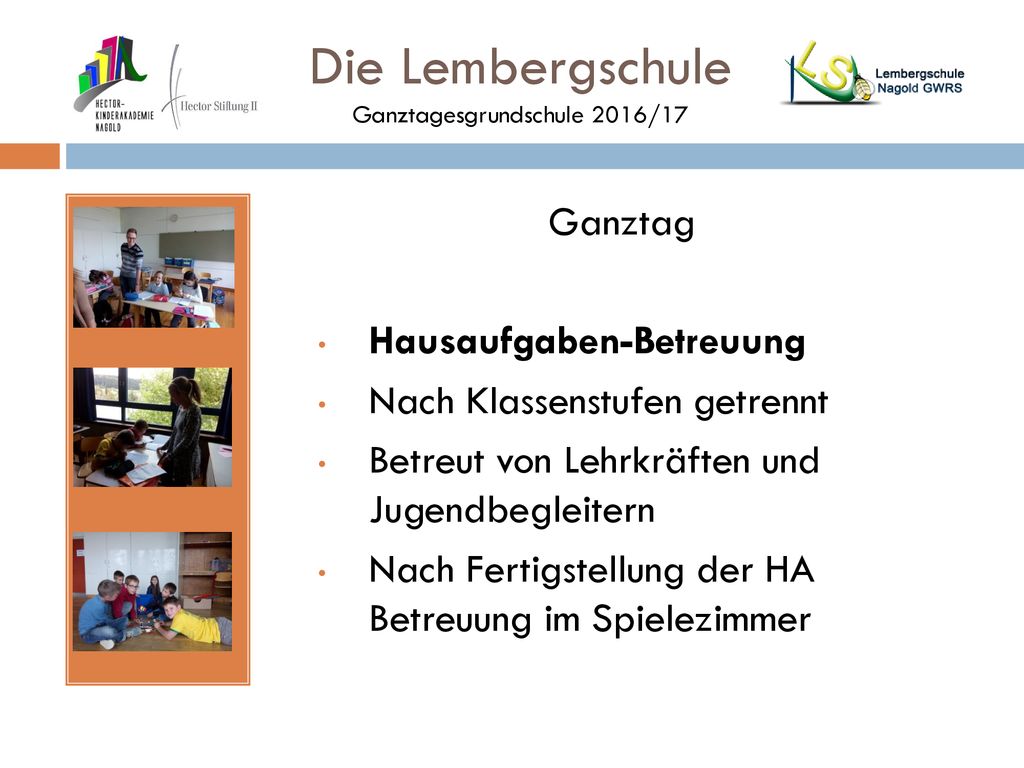 Die Lembergschule Ganztagesgrundschule 2016/17