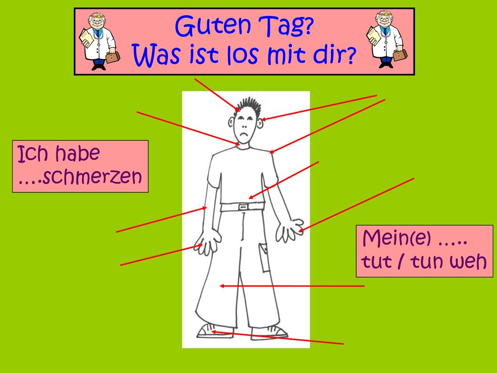 Guten Tag Was ist los mit dir