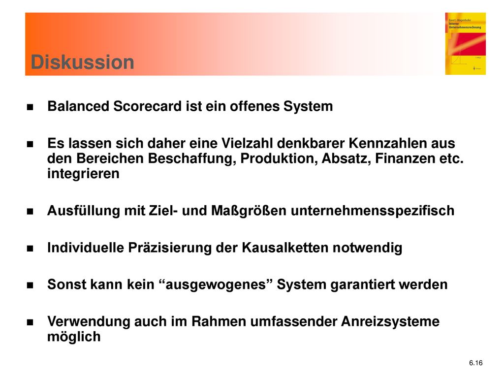 Diskussion Balanced Scorecard ist ein offenes System