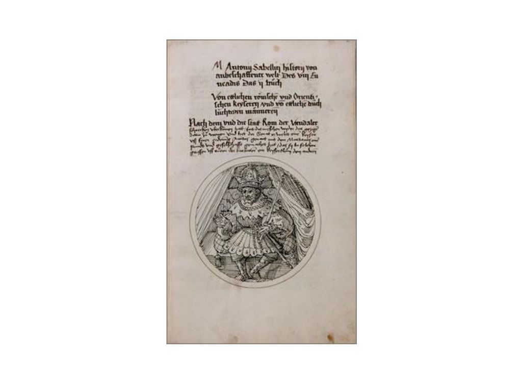 Thomas Murner: M.A. Sabellici Hystory von anbeschaffener welt, 1534/35
