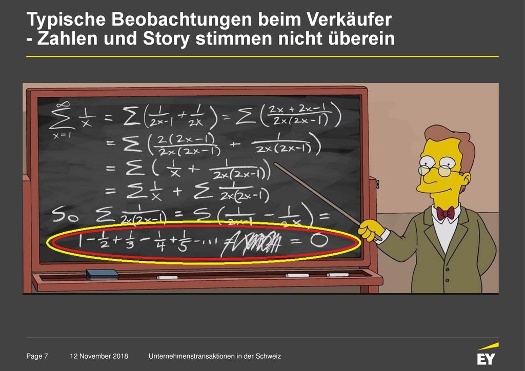 Typische Beobachtungen beim Verkäufer - Zahlen und Story stimmen nicht überein
