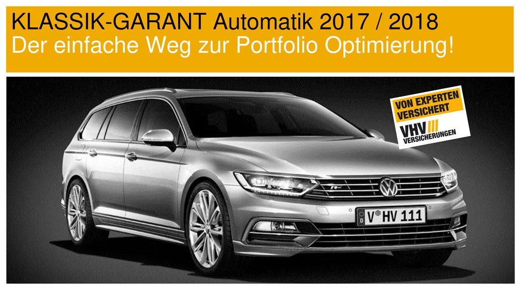 KLASSIK-GARANT Automatik 2017 / 2018 Der einfache Weg zur Portfolio Optimierung!