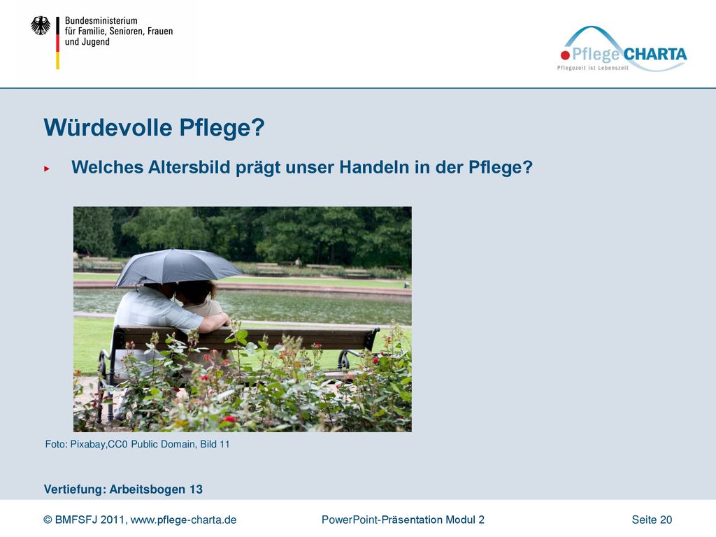 Würdevolle Pflege Welches Altersbild prägt unser Handeln in der Pflege Foto: Pixabay,CC0 Public Domain, Bild 11.