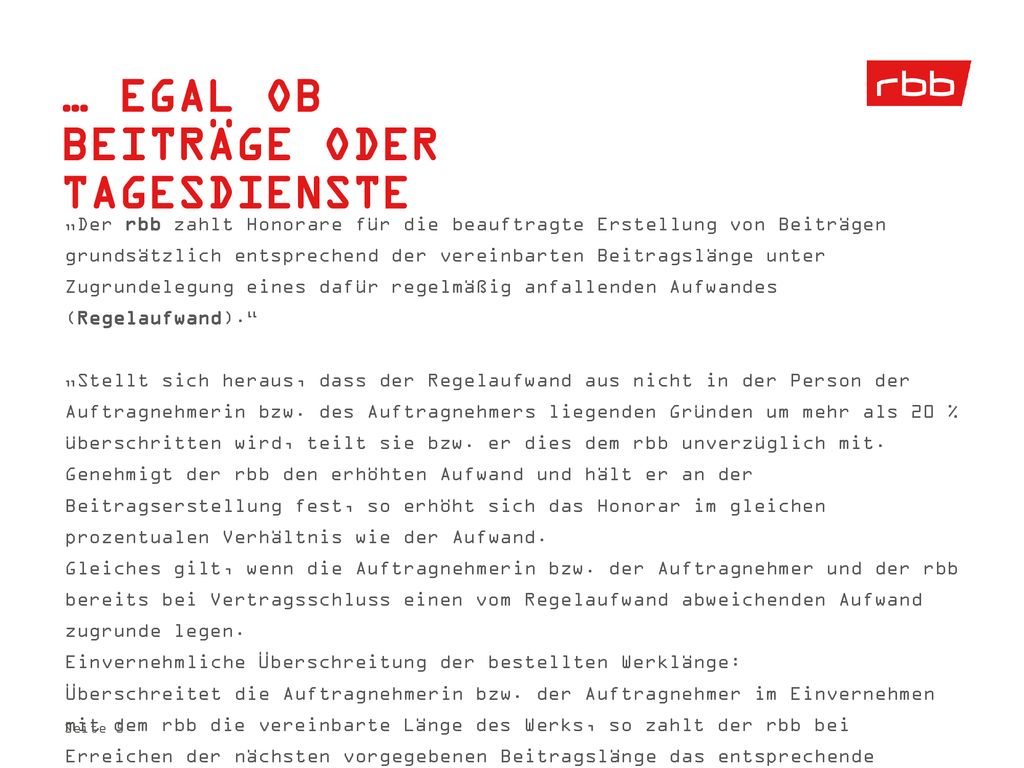 … egal ob Beiträge oder TagesDienste