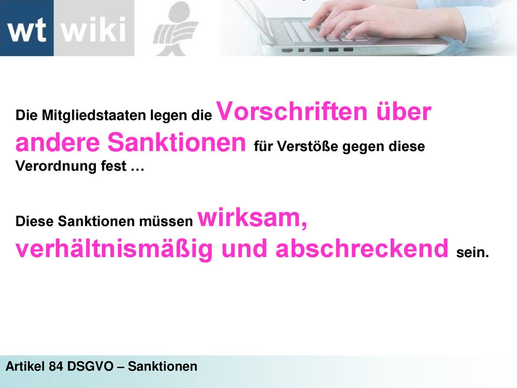 Die Mitgliedstaaten legen die Vorschriften über andere Sanktionen für Verstöße gegen diese Verordnung fest …