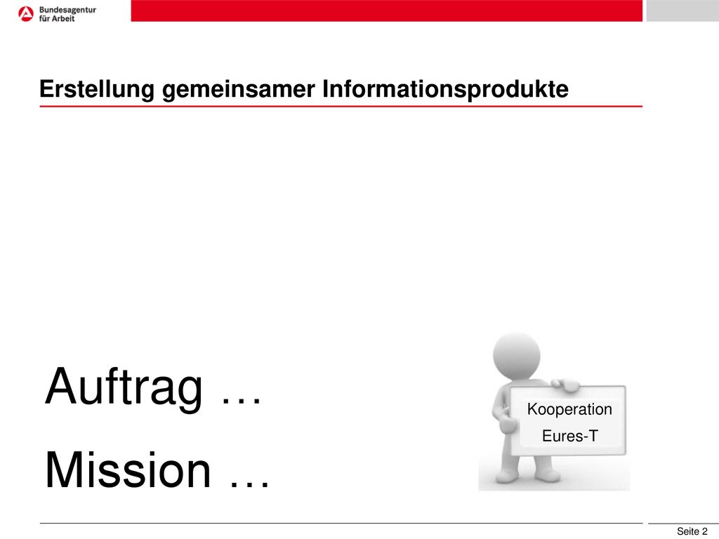 Erstellung gemeinsamer Informationsprodukte