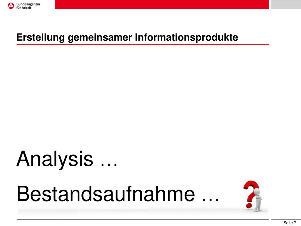 Erstellung gemeinsamer Informationsprodukte