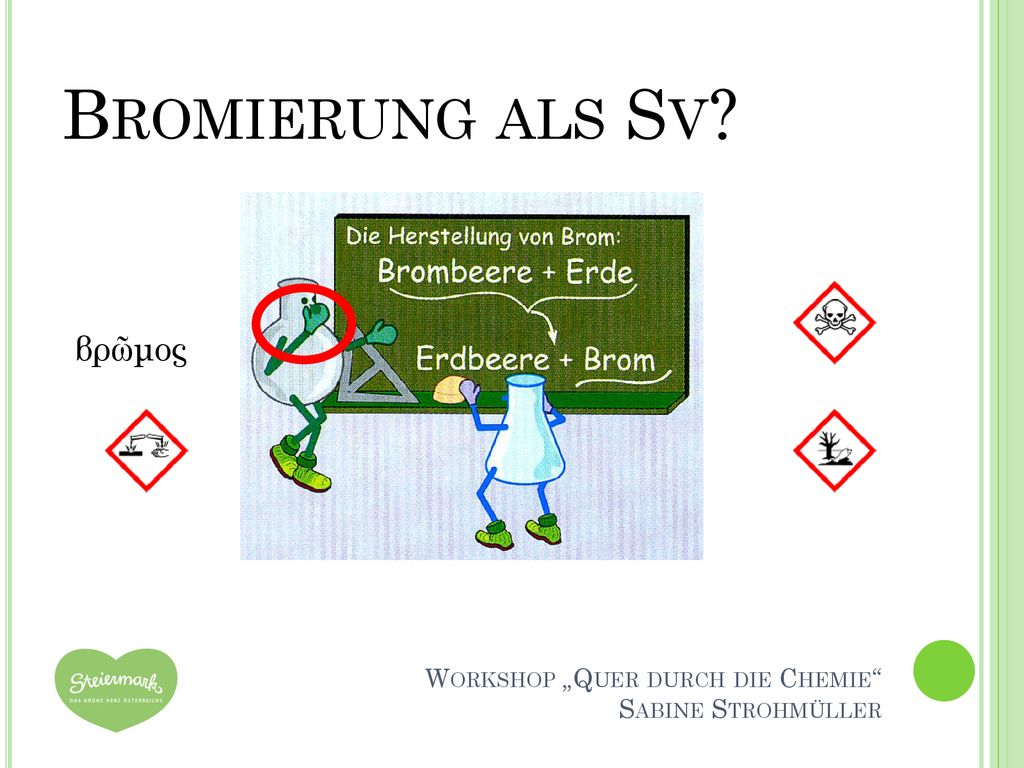 Bromierung als Sv βρῶμος Workshop „Quer durch die Chemie