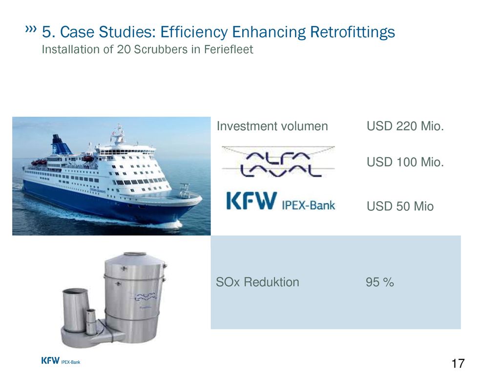 5. Case Studies: Efficiency Enhancing Retrofittings Installation of 20 Scrubbers in Feriefleet