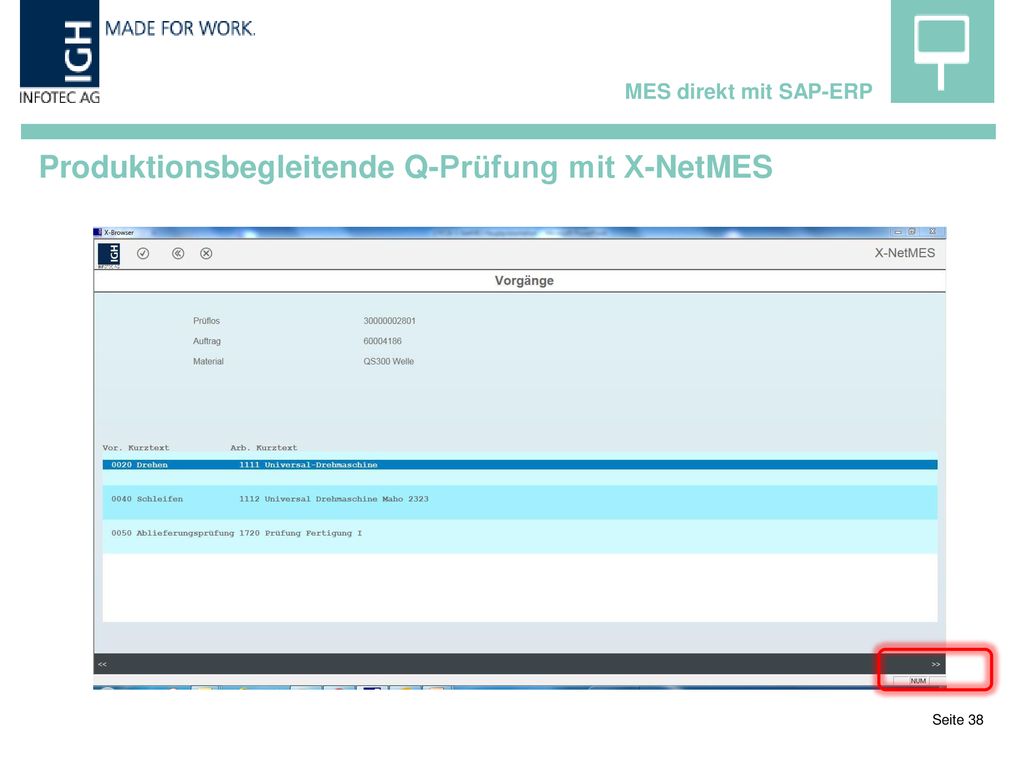Produktionsbegleitende Q-Prüfung mit X-NetMES