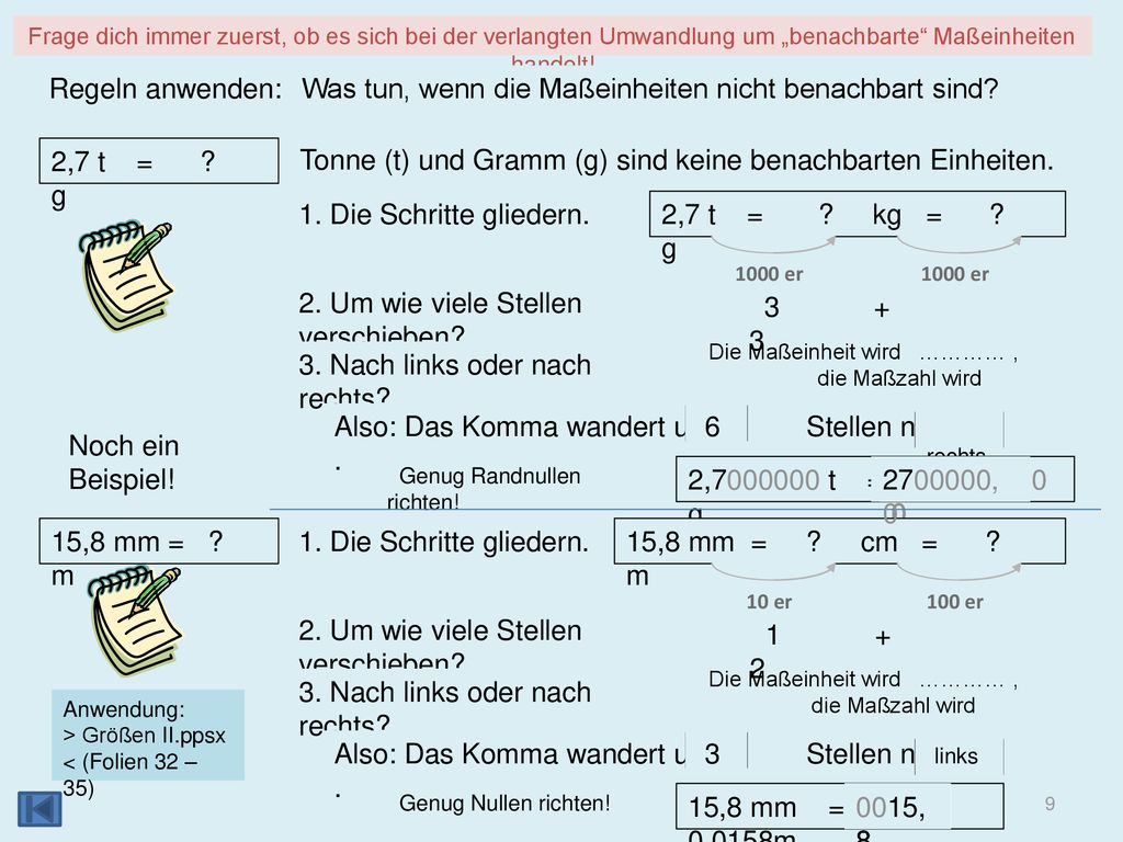 Achtung! Was ist neu im Vergleich zu den letzten Übungen