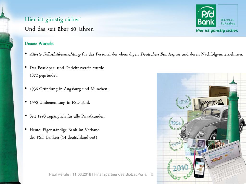 Hier ist günstig sicher! Und das seit über 80 Jahren